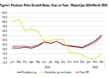 Malawi’s producer prices surge 37.6% in Q1